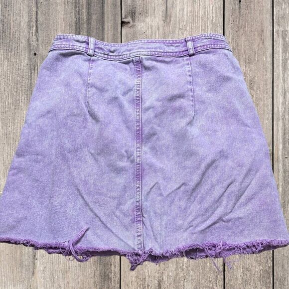Urban Outfitters Lavender Denim Mini Skirt - Picture 2 of 7